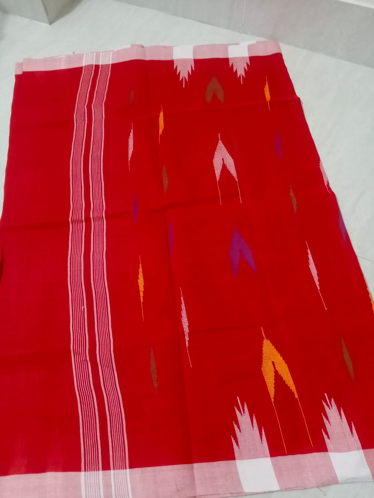 Ruby Weave Monipuri Saree