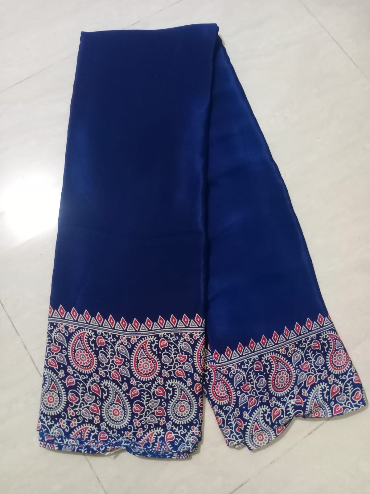 Royal Paisley Blue Saree