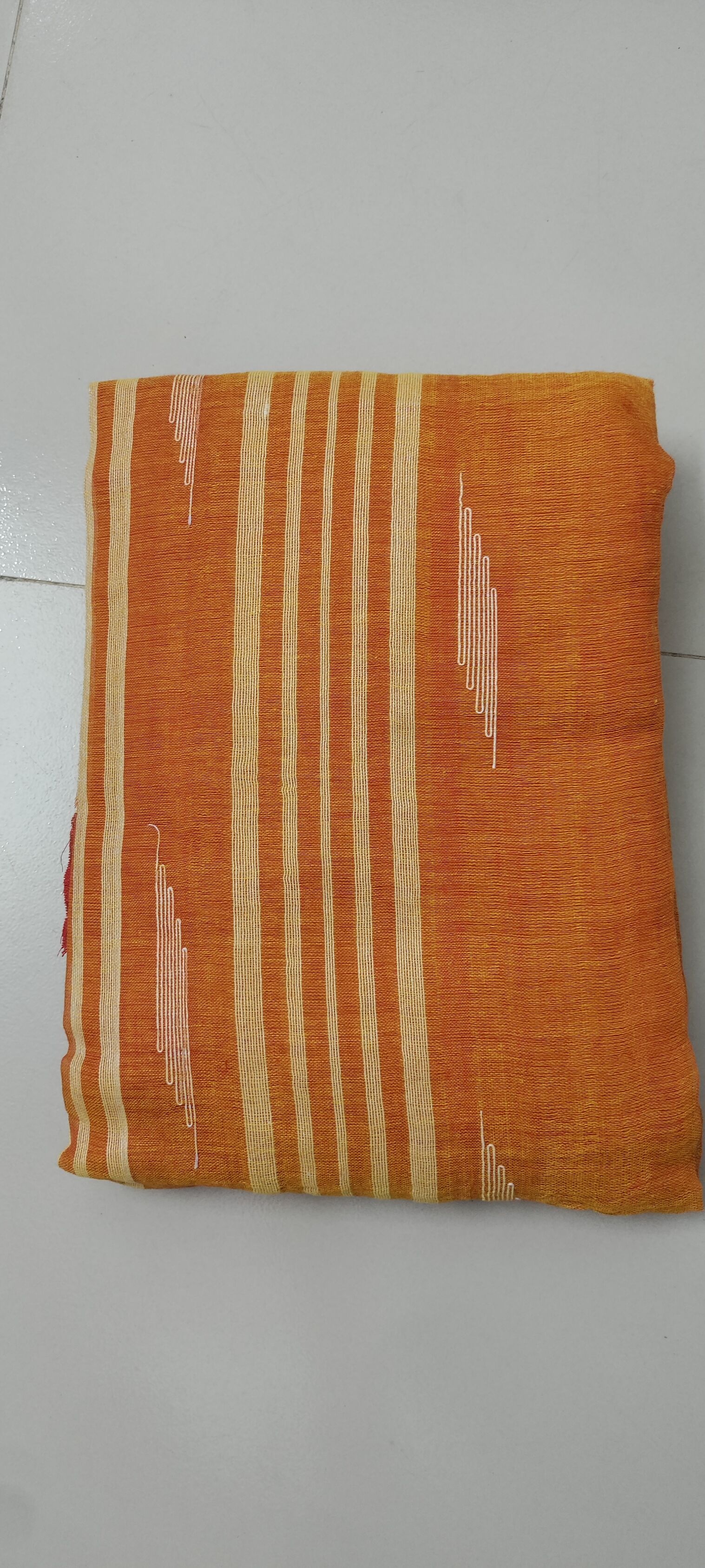 Mustard Orange Monipuri Saree