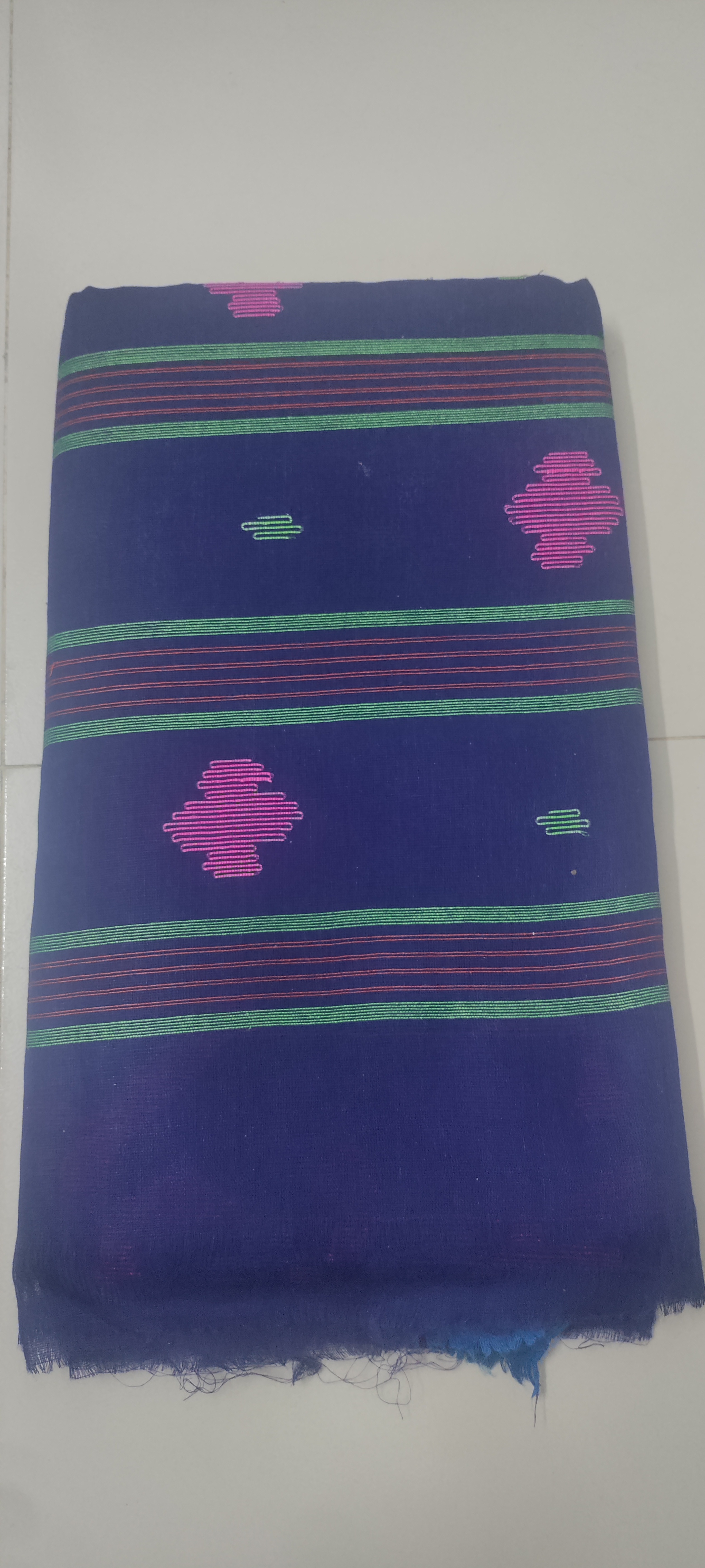 Deep Royal Blue / Ink Blue Monipuri Saree