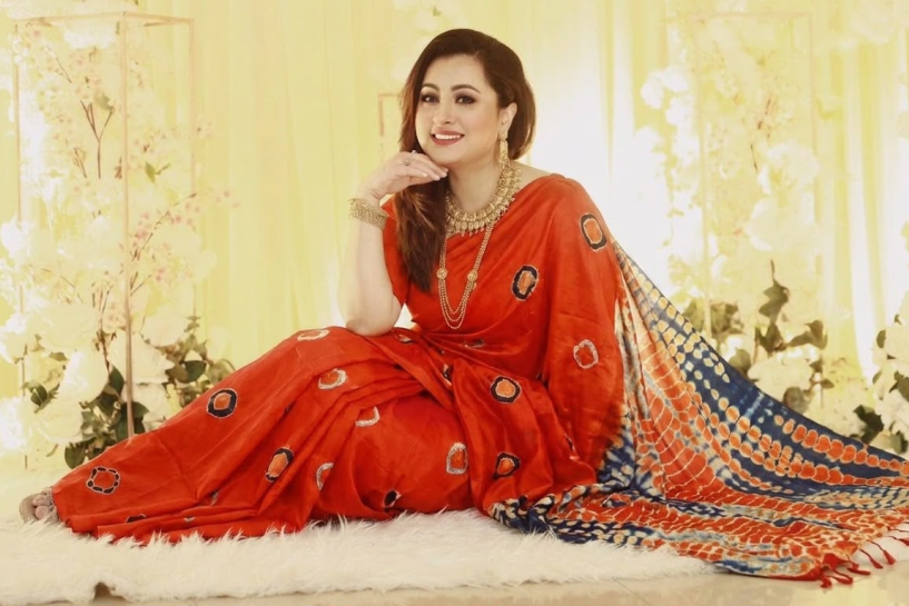 Ruby Shibori Saree